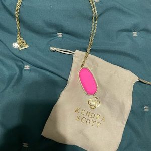 Kendra Scott Hot Pink Long Necklace